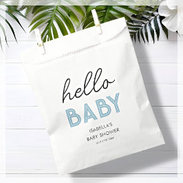 Blue Hello Baby | Babydusche Geschenktütchen