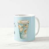 Blue Hello World Coffee Cup Kaffeetasse (VorderseiteRechts)