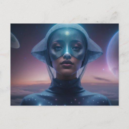 Blue Helm ET Postkarte (Vorderseite)