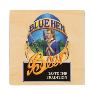 Blue Hen Beer Holz Untersetzer