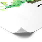 Blue Hen Chicken Delaware State Shape Poster (Ecke)