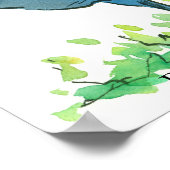 Blue Hen Chicken Staat Bird von Delaware Poster (Ecke)