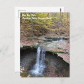 Blue Hen Falls in Cuyahoga Valley National Park P Postkarte (Vorne/Hinten)