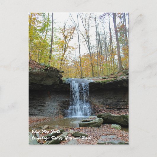 Blue Hen Falls in Cuyahoga Valley National Park Postkarte (Vorderseite)