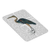 Blue Heron 3 Magnet (Rechte Seite)