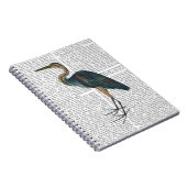 Blue Heron 3 Notizblock (Rechte Seite)