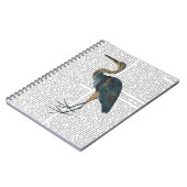 Blue Heron 3 Notizblock (Linke Seite)