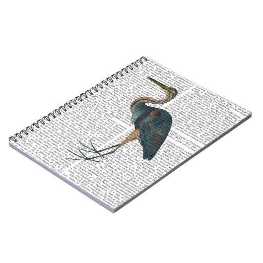 Blue Heron 3 Notizblock (Linke Seite)