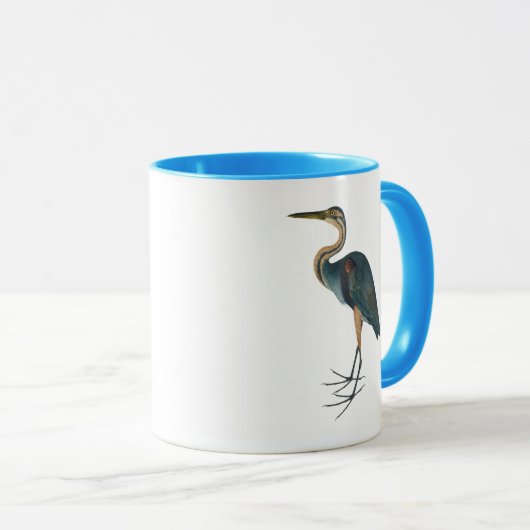Blue Heron 3 Tasse (VorderseiteRechts)