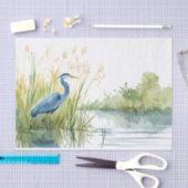 Blue Heron 7 Decoupage Paper Seidenpapier (Handwerk)