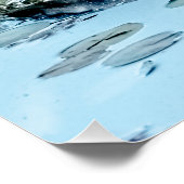 Blue Heron, Angeln für das Abendessen zwischen den Poster (Ecke)