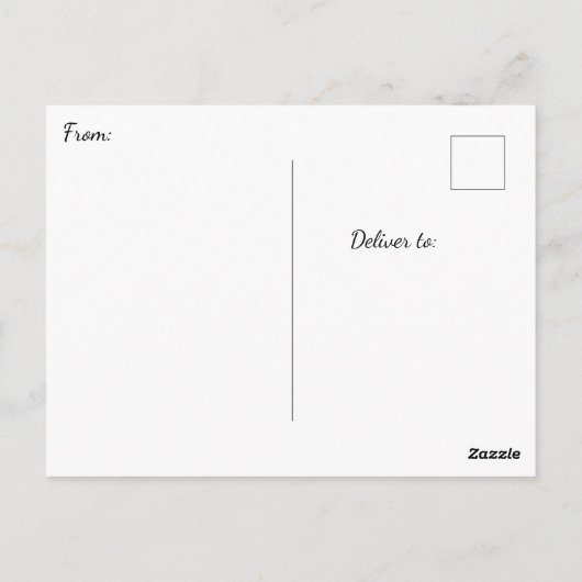 Blue Heron bei Sunset Postkarte (Rückseite)