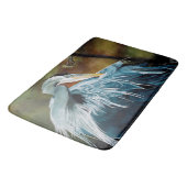 Blue Heron Bird Badematte (Schrägansicht)