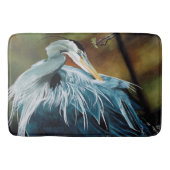 Blue Heron Bird Badematte (Vorderseite)