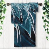 Blue Heron Bird Badhandtuch Set