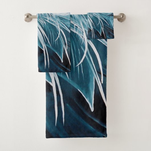 Blue Heron Bird Badhandtuch Set (Insitu)