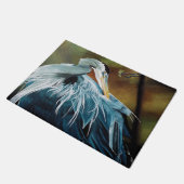 Blue Heron Bird Fußmatte (Schrägansicht)