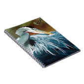 Blue Heron Bird Notizblock (Rechte Seite)