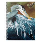 Blue Heron Bird Notizblock (Vorderseite)