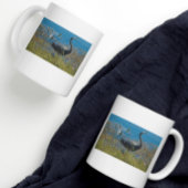Blue Heron Bird Posing Foto Kaffeetasse