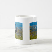 Blue Heron Bird Posing Foto Kaffeetasse (Mittel)