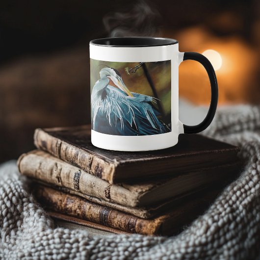 Blue Heron Bird Tasse