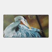 Blue Heron Blue Schreibtischunterlage (Vorderseite)