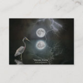 Blue Heron Busines Card Visitenkarte (Rückseite)