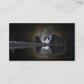 Blue Heron Business Cards Visitenkarte (Rückseite)