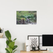 Blue Heron Canvas Print Poster (Heimbüro)