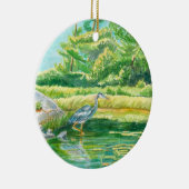 Blue Heron Christmas Ornament (Rechts)