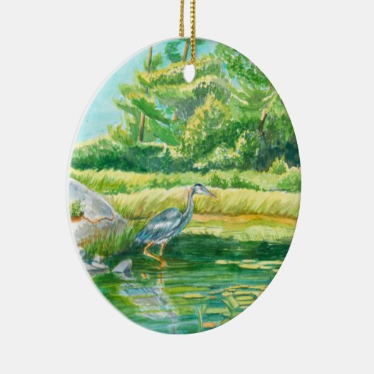 Blue Heron Christmas Ornament (Rechts)