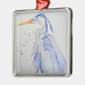 Blue Heron Christmas Ornament Aus Metall (Links)