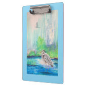 Blue Heron Clipboard Klemmbrett (Links)
