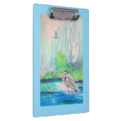 Blue Heron Clipboard Klemmbrett (Rechts)