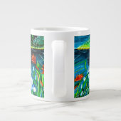Blue Heron Couple Coffee Cup Jumbo-Tasse (Rückseite)