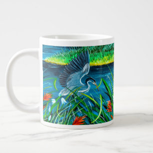 Blue Heron Couple Coffee Cup Jumbo-Tasse
