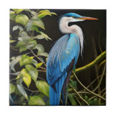 Blue Heron Fliese (Vorderseite)