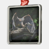 Blue Heron Flight Ornament Aus Metall (Links)