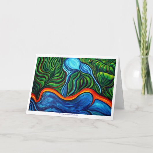 Blue Heron GREETING CARD Karte (Vorderseite)