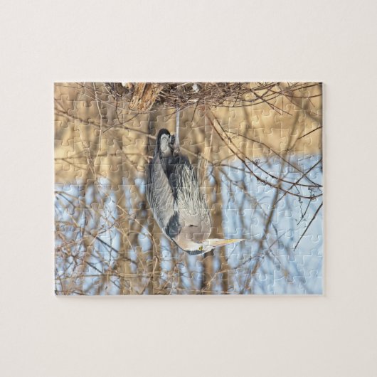 Blue Heron Horizontal Puzzle (Horizontal)