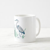 Blue Heron Kaffeetasse (VorderseiteRechts)