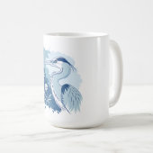 Blue Heron Kaffeetasse (VorderseiteRechts)