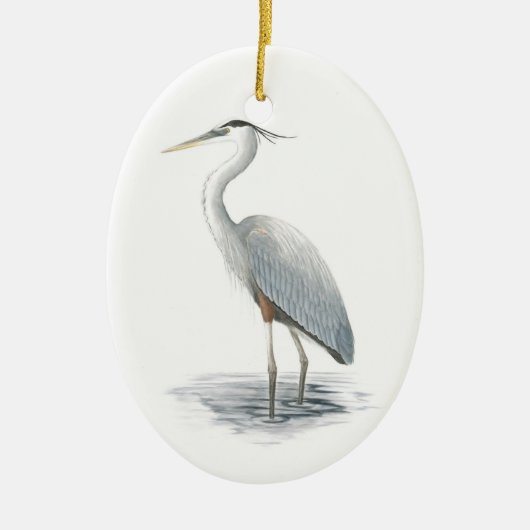Blue Heron Keramikornament (Vorne)