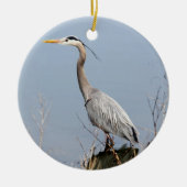 Blue Heron Keramikornament (Vorne)