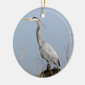 Blue Heron Keramikornament (Links)