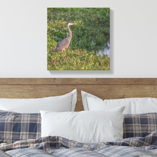 Blue Heron Leinwanddruck (Insitu (Schlafzimmer))
