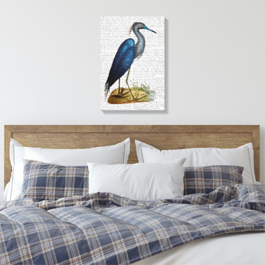 Blue Heron Leinwanddruck (Insitu (Schlafzimmer))