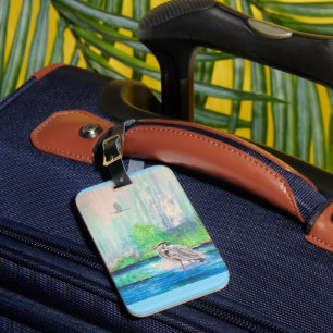 Blue Heron Luggage Tag Gepäckanhänger