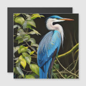 Blue Heron Magnetkarte (Vorne/Hinten)